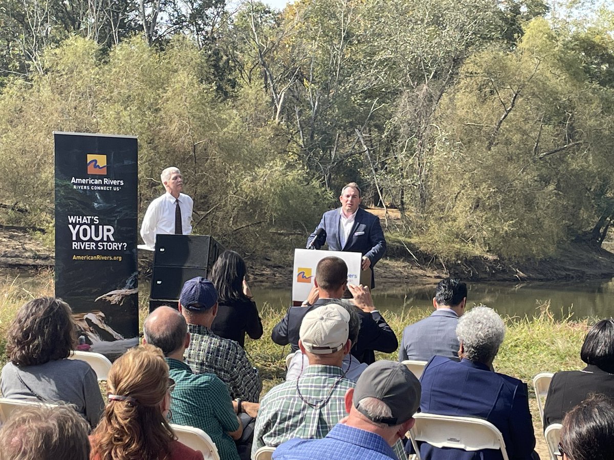 At Neuse River celebration, <a href="/JohnBellNC/">Rep. John Bell</a> reiterates commitment to  address flooding and storm impacts. Thanks for your continuing leadership.