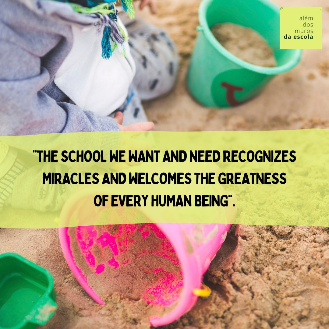 AlemMurosEscola's tweet photo. Every school must be a thought-provoking place; that offers investigative possibilities and a diverse community that guarantees affection and emotional security for all its members. 

Read more: https://t.co/ZyaYlFGG4I

#EducationForAll #School #children #earlyages #Education https://t.co/jNsOZCdPok
