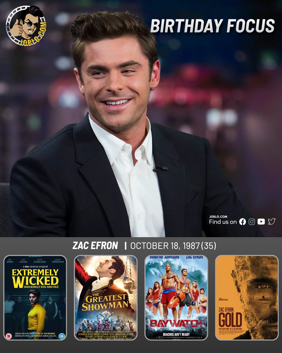 Happy birthday Zac Efron!  