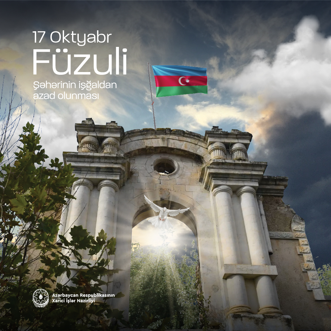 AzerbaijanMFA's tweet photo. 17.10.2020 - Füzuli şəhəri 🇦🇿 https://t.co/GDSJioCwr0
