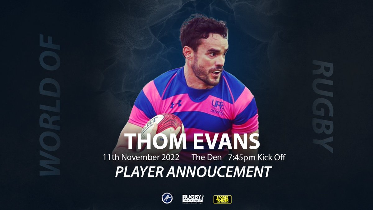This year's @BattleOTBalls 𝗪𝗼𝗿𝗹𝗱 𝗼𝗳 𝗥𝘂𝗴𝗯𝘆 team just keeps getting better 🏉⚔️ #ThomEvans joins us on the pitch for an amazing cause 🙌💙❤️ 📅 11th November 2022 ⏰ KO 7:45 pm 📍 Millwall FC, The Den 🔗buff.ly/3RjY9DH 💙 @BattleOTBalls @SportsTraiderUK