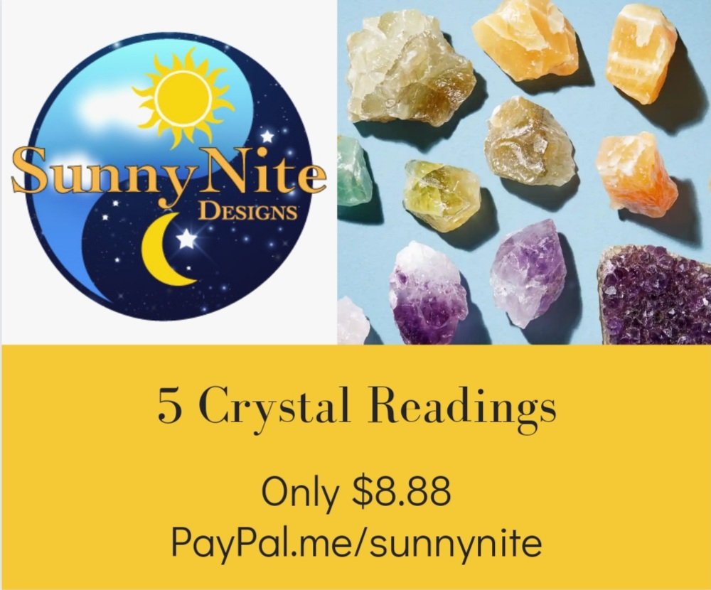 SunnyNitedesign's tweet photo. The downloads are coming in hot and quick. My crystals have alot to say.   Here's an opportunity to get your reading for a fraction of the normal fee.  All readings will be received via email.
#crystals #crystalreading #Tarot #intuitive https://t.co/U4ilGBY3Rn