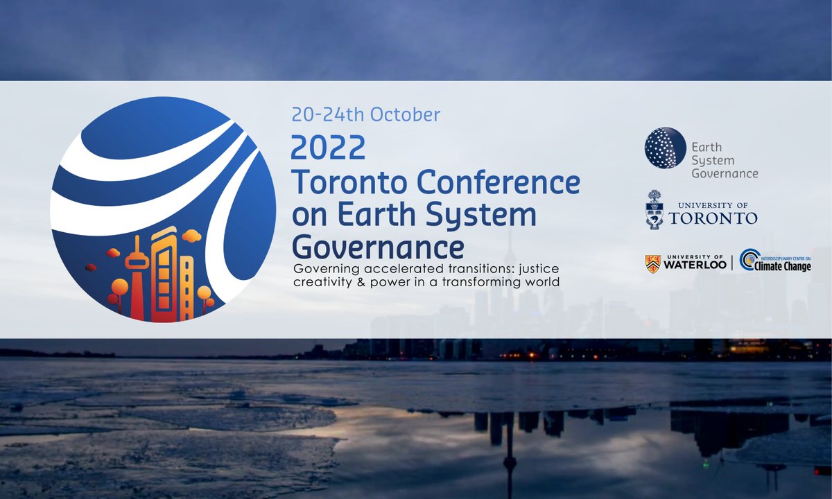 Earth System Governance Project (@esg_project) on Twitter photo The 2022 Toronto Conference on Earth System Governance takes place virtually and in Toronto from Thursday 20th to Monday 24th of October. Make ample space in your calendar for over 150 sessions from the <a href="/ESG_Project/">Earth System Governance Project</a> community: Full Program 👉 conftool.org/earthsystemgov… The 2022 Toronto Conference on Earth System Governance takes place virtually and in Toronto from Thursday 20th to Monday 24th of October. Make ample space in your calendar for over 150 sessions from the <a href="/ESG_Project/">Earth System Governance Project</a> community: Full Program 👉 conftool.org/earthsystemgov…