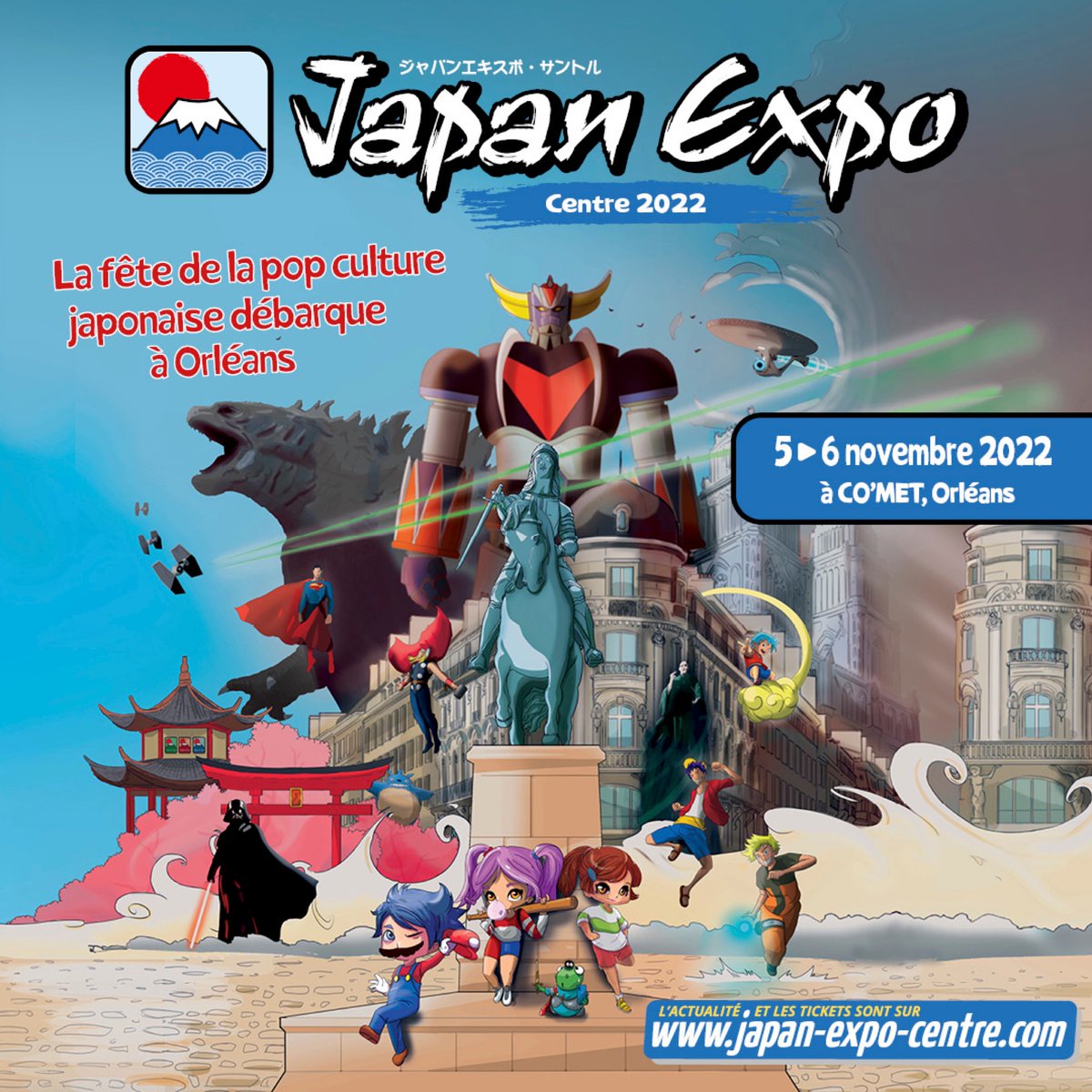 RCValdeLoire's tweet photo. #Culture 🏯
🗓 Les 5 et 6 novembre, #Orléans accueille @japanexpocentre, festival dédié à toute la culture japonaise 🇯🇵

🧐 Au programme à Co'Met : 11500 m² de stands, expositions, concours de cosplay, spectacles…

🧧 YEP'S vous offre des places ↙️
https://t.co/P6j7U7bTv7 https://t.co/bGdyToeQUD