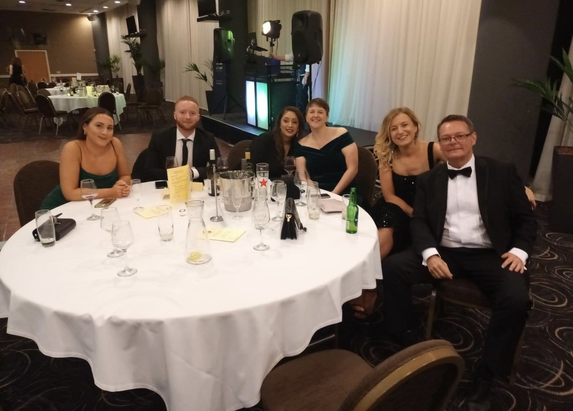 As always, the Huddersfield team had a great night at the <a href="/hud_dewslawsoc/">Huddersfield & Dewsbury Incorporated Law Society</a> Annual Dinner on Friday night. Great to see friends, colleagues and of course the one and only Dark Destroyer from ITV’s The Chase!