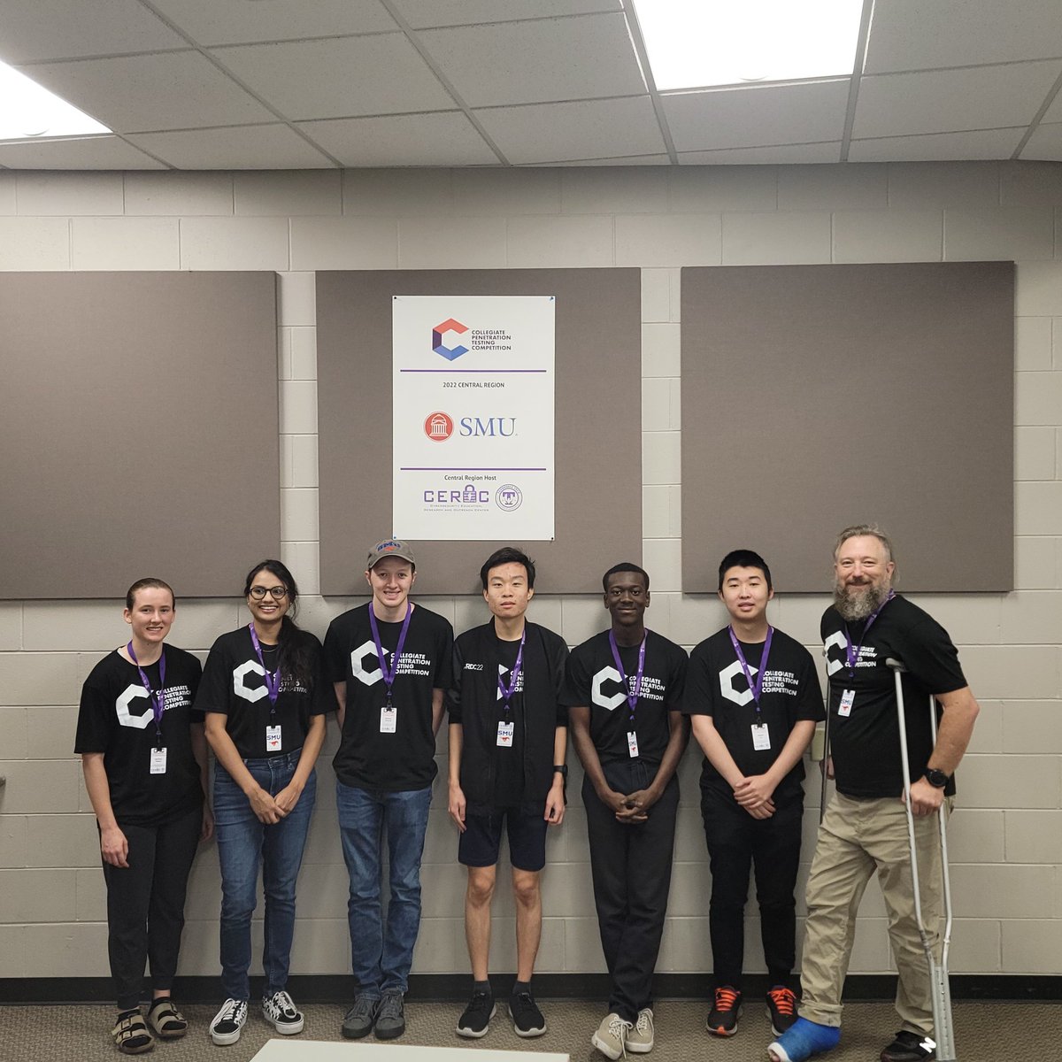 hoffmmd's tweet image. Got to spend my weekend with the SMU Cyber Security Club (SC)^2 at the 2022 Central Regional Collegiate Penetration Testing Competition (CPTC). I look forward to working with these great people in the industry in the future.