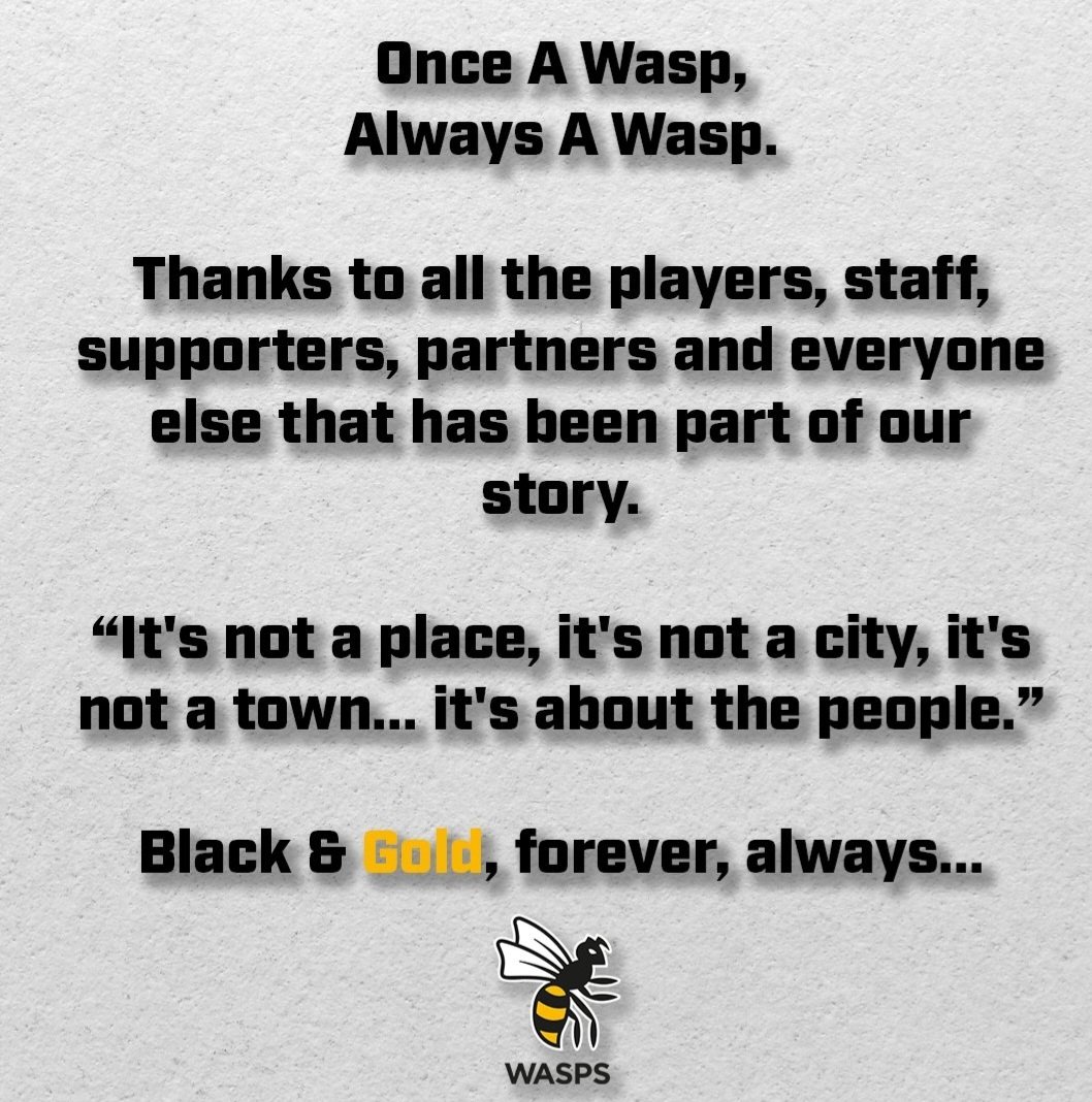 AmyPinfold1's tweet photo. #OnceAWasp ⚫️🟡🐝💔 
@WaspsRugby https://t.co/X4syt5ZZYF