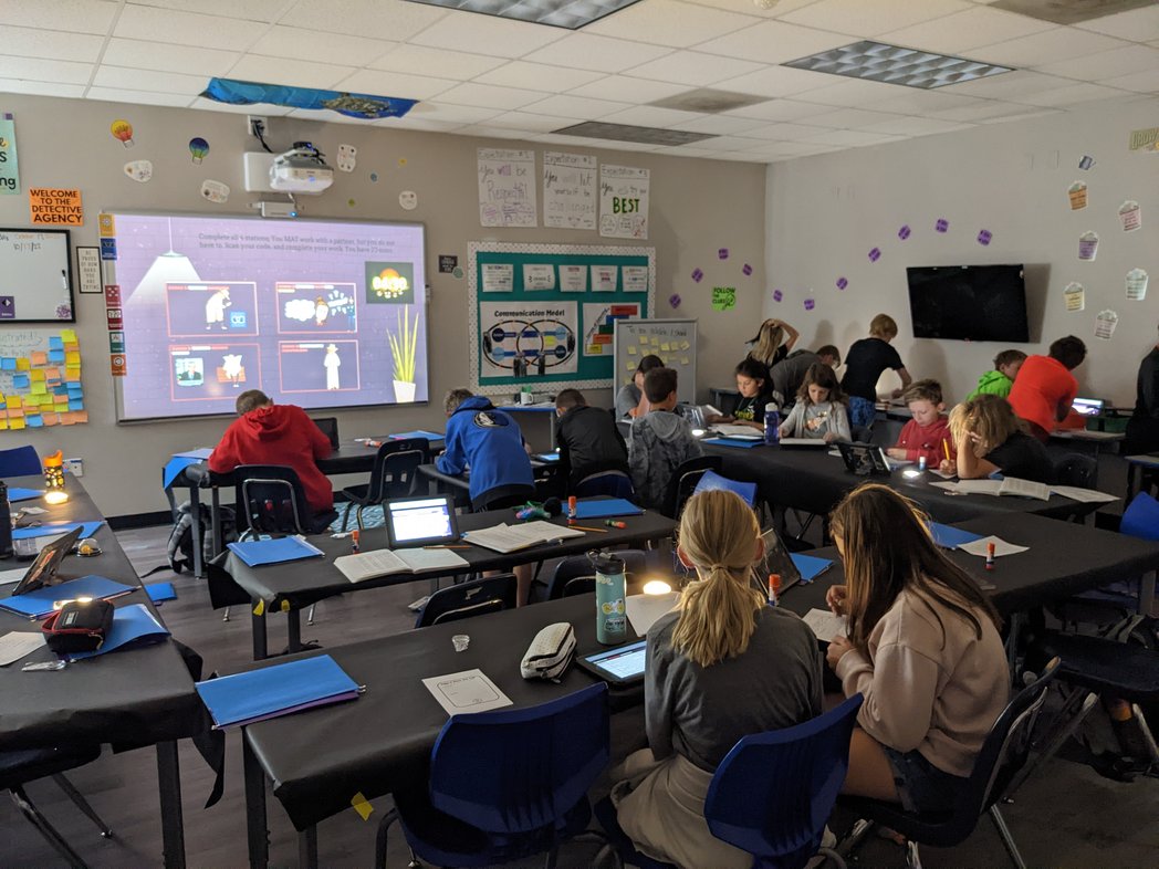 MrsBall_ALT's tweet photo. Completing course work at the "ABI" - ALPS Bureau of Investigation - as our introduction to research. Classroom transformations and stations for the engagement! #RISDbelieves #MHElevelup #advancedlearning https://t.co/wf1CNeZhRi