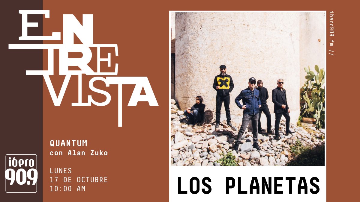 .@LosPlanetasGr es una banda española de indie rock de la ciudad de Granada y nos vienen a contar más de su presentación en Ciudad de México a través del #Quantum909 con @AlanZNavarro Escucha 10AM vía FM o ibero909.fm