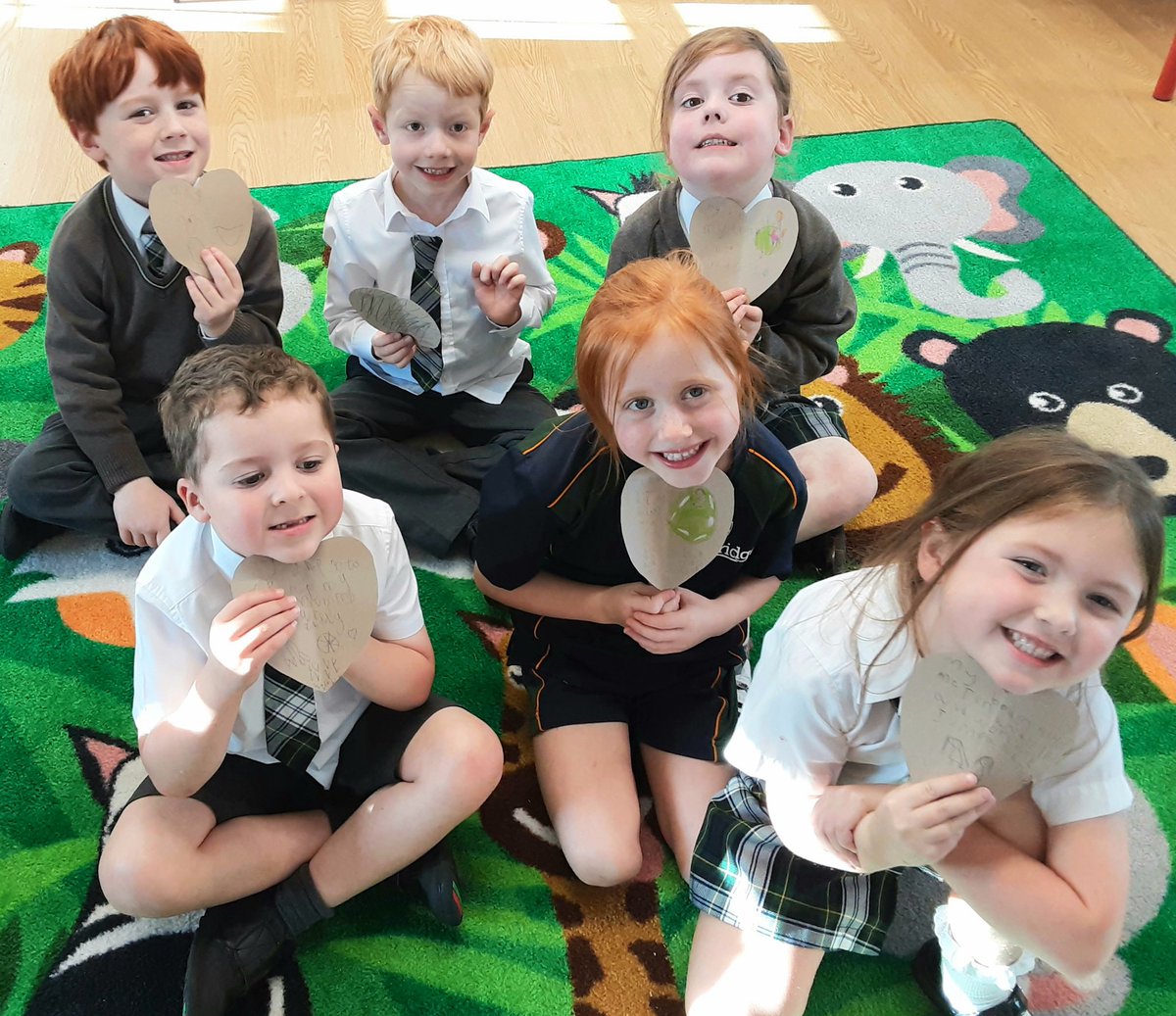 Talking about body confidence and applying our paper collage skills to make a wonderful fairground #DoveSelfEsteemProject