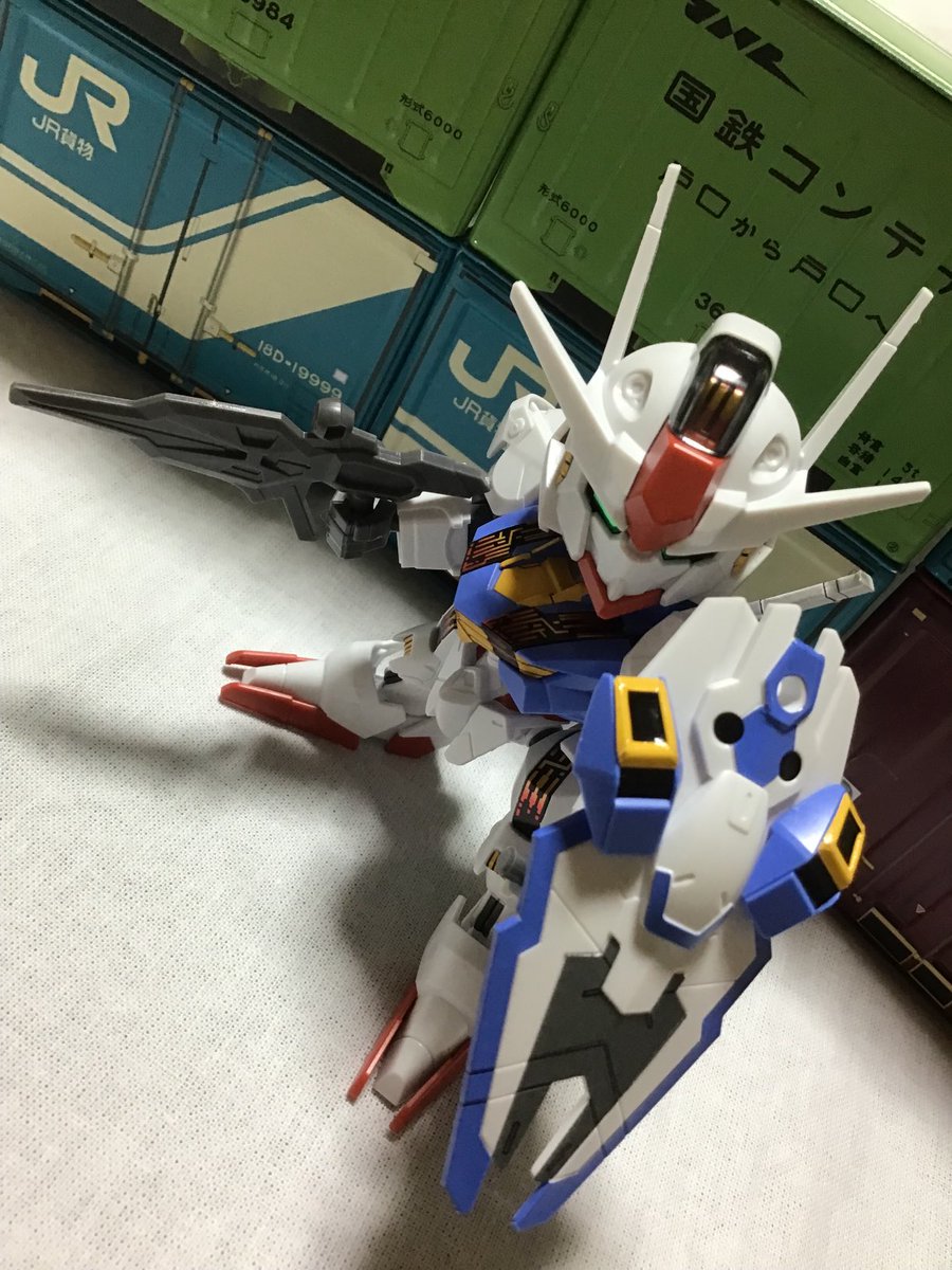citrine_quartz's tweet photo. 久しぶりにガンプラ組んだよSDだけど。
　
#ガンダム
#ガンプラ
#GUNPLA
#水星の魔女 https://t.co/jKdwmpzbTU