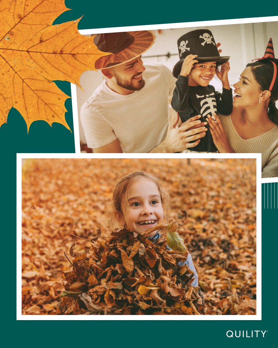 QuilityI's tweet photo. Itβs that time of year! Spooky season movies and weekends at the pumpkin patch. We hope it reminds you of the people who turn everyday moments into your favorite memories. And remember, theyβre worth protecting the most. π
#MomentsIntoMemories #LifeInsuranceIsLoveInsurance https://t.co/wg6QmIDZwq