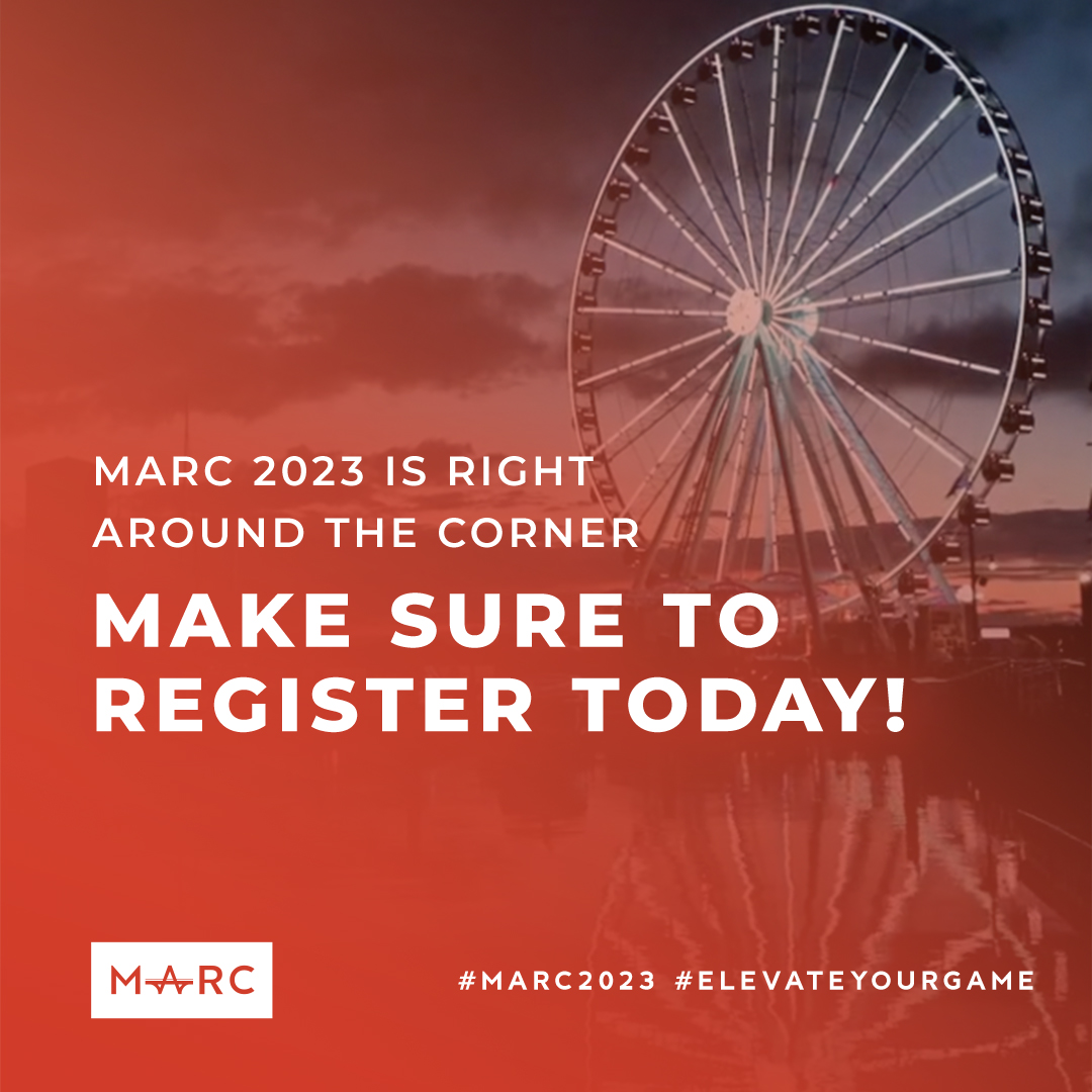 marc_mid's tweet photo. MARC 2023 Registration is OPEN! We will be back at MGM National Harbor May 8-10, 2023, and we can't wait to see you there!
Purchase Your Ticket TODAY at: https://t.co/8AojDv8WQq https://t.co/qy31wUMNZ6