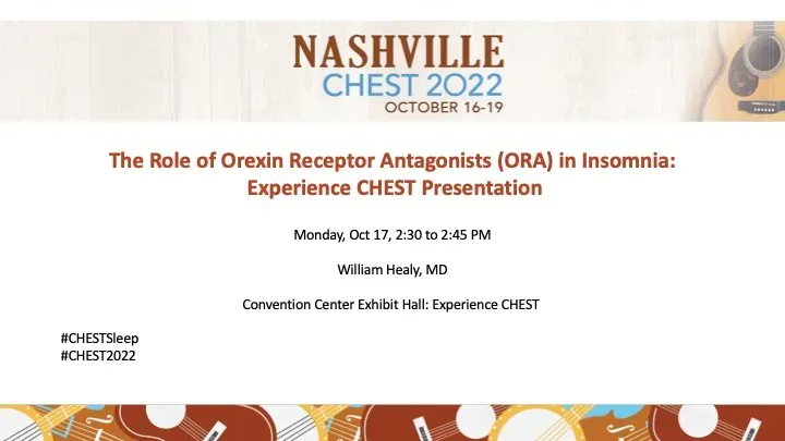 CHEST Sleep Medicine Network (@chestsleep) on Twitter photo Confused about Orexin Receptor Antagonists or the benefits and risks of these medications? Don't miss this session at the Experience CHEST area in the Exhibit Hall
<a href="/healwj2/">William Healy</a>, @aneesadas, <a href="/Solimaz007/">Solmaz Afshar</a>, <a href="/aleclastra/">Alejandra Lastra</a>, <a href="/LandyLuna2/">Landy Luna, MD</a>, <a href="/SreeNaikMD/">SreeNaik</a> #CHESTSleep, #CHEST2022, #CHESTTrainees Confused about Orexin Receptor Antagonists or the benefits and risks of these medications? Don't miss this session at the Experience CHEST area in the Exhibit Hall
<a href="/healwj2/">William Healy</a>, @aneesadas, <a href="/Solimaz007/">Solmaz Afshar</a>, <a href="/aleclastra/">Alejandra Lastra</a>, <a href="/LandyLuna2/">Landy Luna, MD</a>, <a href="/SreeNaikMD/">SreeNaik</a> #CHESTSleep, #CHEST2022, #CHESTTrainees