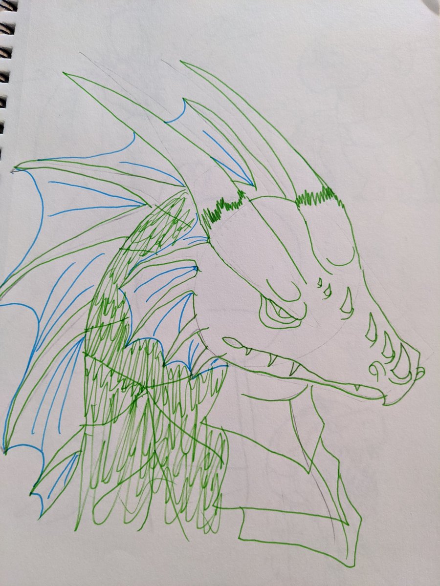 c_sarcasm's tweet photo. @1blood_zombie1 Ohh I think so!
Though, I also think my past self would be a little confused as to why I'm drawing anything other than dragons anymore. (I quite literally have an entire sketchbook that is only dragons. This was my life until I was 13-14 .) https://t.co/pg4r9feqGt
