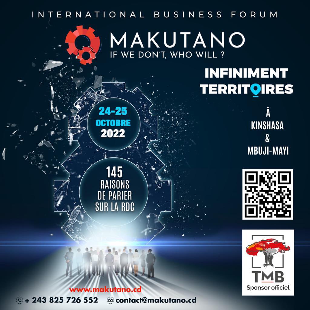 TMB_CD's tweet photo. La TMB est heureuse de sponsoriser le Makutano 8 les 24/10 à #Kinshasa et 25/10 à #MbujiMayi. Le thème du #Makutano évoque l’urgence #alimentaire en #Afrique - Des intervenants de haute qualité prendront part au forum https://t.co/CMRwQiJ13k #RDC #Congo #agriculture #agrobusiness https://t.co/6Tr3OGh21T