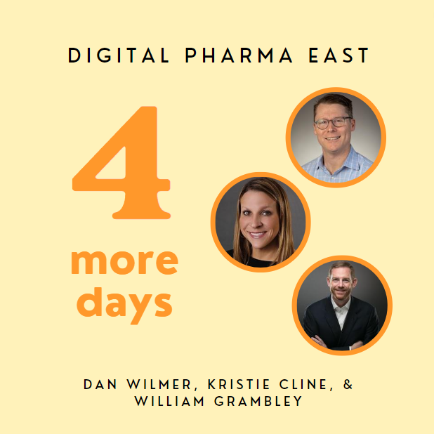 InStepHealth's tweet photo. Reminder to register for Digital Pharma East this Thursday!!! Dan Wilmer, InStep Health EVP &amp; Chief Product Officer, will sit on a panel discussing the upcoming advancements to patient support programs! 
https://t.co/LpqUZZLL4i https://t.co/BBHuLCqKoY