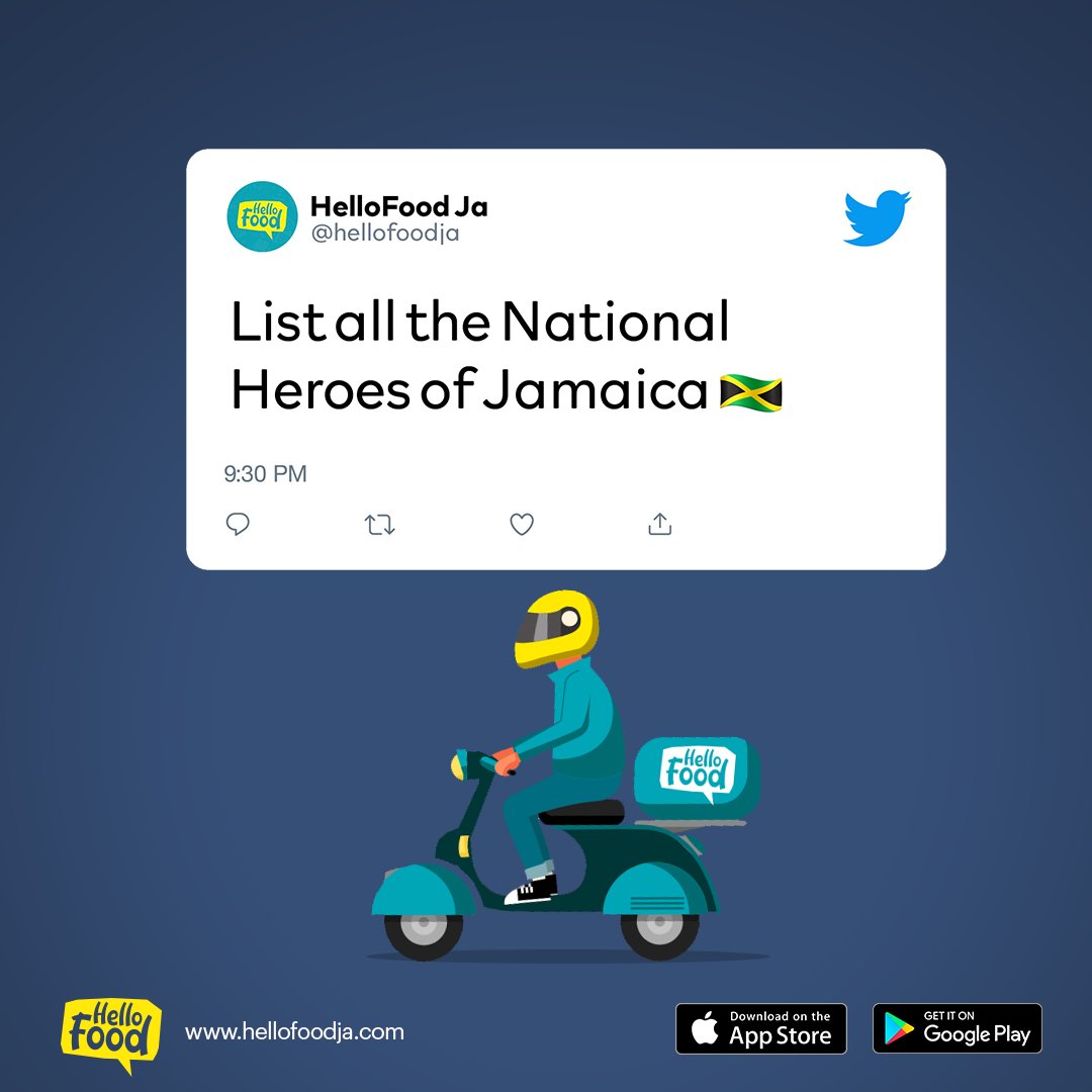 hellofoodja's tweet photo. Drop your answer below for a chance to win $200 Digicel phone credit!
Then give us a call at (876) 619-6325 to place your orders 😋
#HelloFoodJa #HelloFood https://t.co/NLPXyGho0F