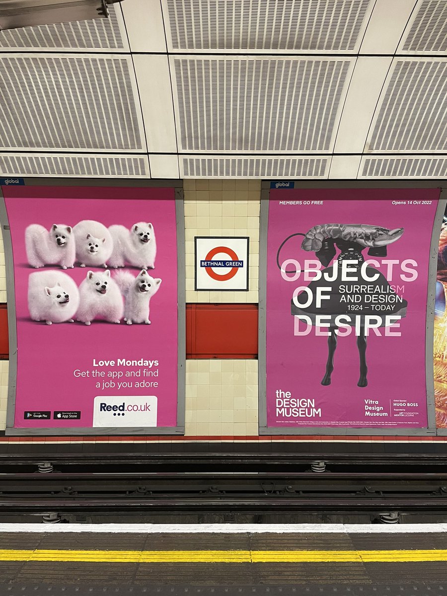 This morning this made me laugh at #bethnalgreen tube station and I am sure it wasn’t an accident of display.. or was it ? 😂