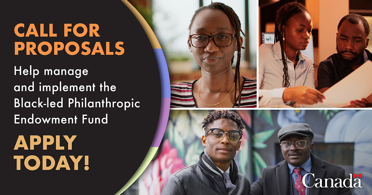 ESDC_GC's tweet photo. We are taking action to address systemic anti-Black racism. 

We’re inviting Black-led not-for-profit organizations &amp; charities to submit a proposal to manage the Black-led Philanthropic Endowment Fund: https://t.co/Al0YM2aHDC https://t.co/zplan6haIX