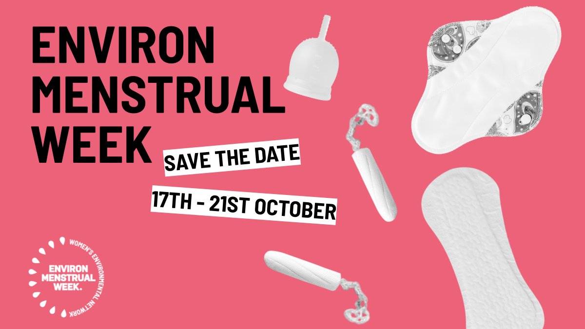 connectNLWA's tweet photo. #EnviromenstrualWeek is from 17-21 October and aims to encourage the adoption of #reusable #period products as well as highlight other issues around #periodtaboos.
If you want to learn more about green periods check this out: https://t.co/ASBSZkCxBD https://t.co/jmpv3IEKSq