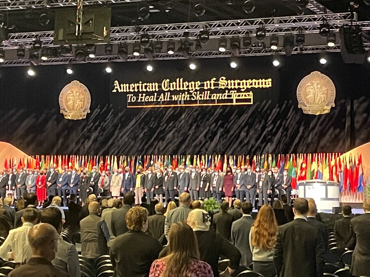 American College of Surgeons Clinical Congress 2022 #acscc22 opening ceremony. The house of surgery in America has done much to heal all with skill and trust but we have so much more to do to ensure access to high quality care for all people.