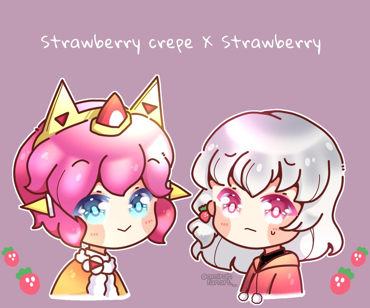 CMiruki's tweet photo. Repost my old artwork on this account maybe next time I will draw again but right now I am very busy with my work 😔

#strawberrycookie #strawberrycrepecookie 
#딸기크랩쿠키
#딸기쿠키 https://t.co/JzMoO6k38m