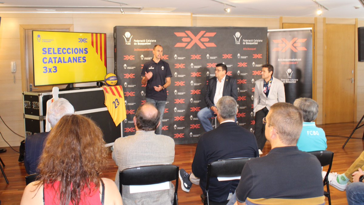 FCBQ's tweet photo. #3x3basquet🏀 / La presentació del nou projecte de Seleccions Catalanes de 3x3 inclou la confecció de combinats formatius U13 i U15, així com les primeres Seleccions Catalanes Absolutes de 3x3 #CatalunyaBQ https://t.co/jK5RxjtTiM