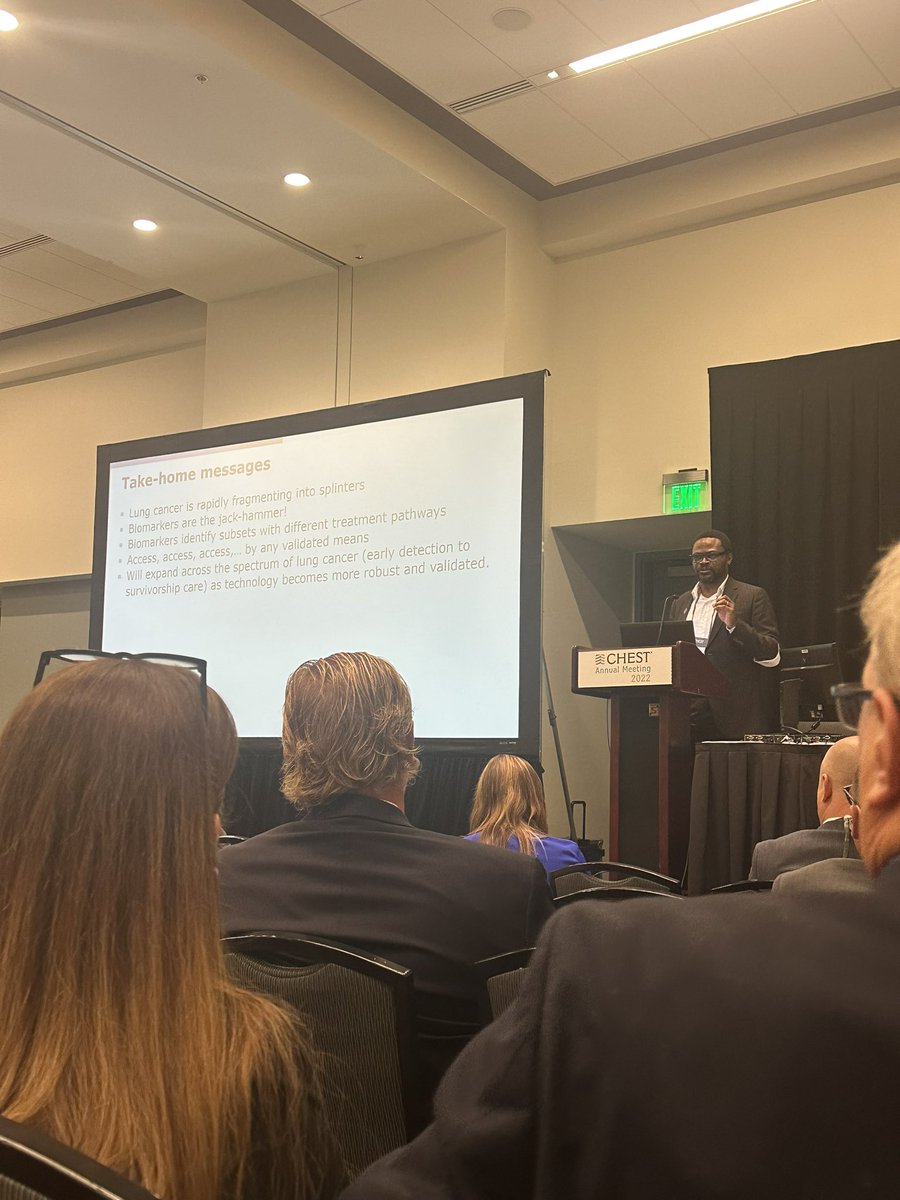 TheEducatingNP's tweet photo. Great presentations on lung cancer evaluation using tissue sampling, imaging, and blood based molecular profiling from Erik Folch, MD, Catherine Oberg, MD @IP_DOC, and Raymond Osarogiagbon, MD @ROsarogiagbon at #CHEST2022 #LungCancer #NSCLC #Interventional #ThoracicOncology https://t.co/GUr0AcQc76