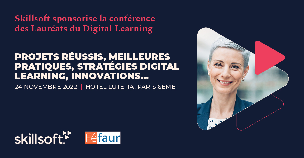 Les entreprises Lauréates et Finalistes des Trophées du Digital Learning donneront les clés de leur succès aux Directions formation-RH.
Pour nous retrouver et vous inscrire : fefaur.com/seminaire.php?…
#fefaur #skillsoft