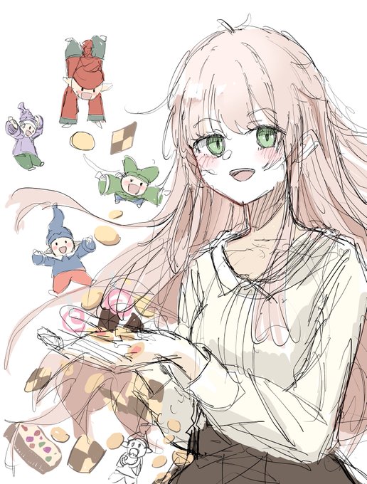 あと人類は衰退しましたの未読分があったので読みましたが最高でしたらくがき 