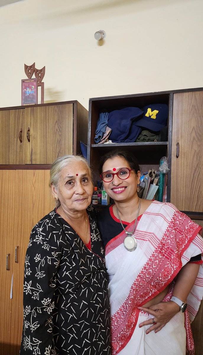 Well, this is how I am celebrating my election to @theNAMedicine, with my mother, in Kolkata at our family home. My mother has made incredible sacrifices for us. I could not be here without her. Statisticians make fundamental contributions to medicine and I am so happy today!