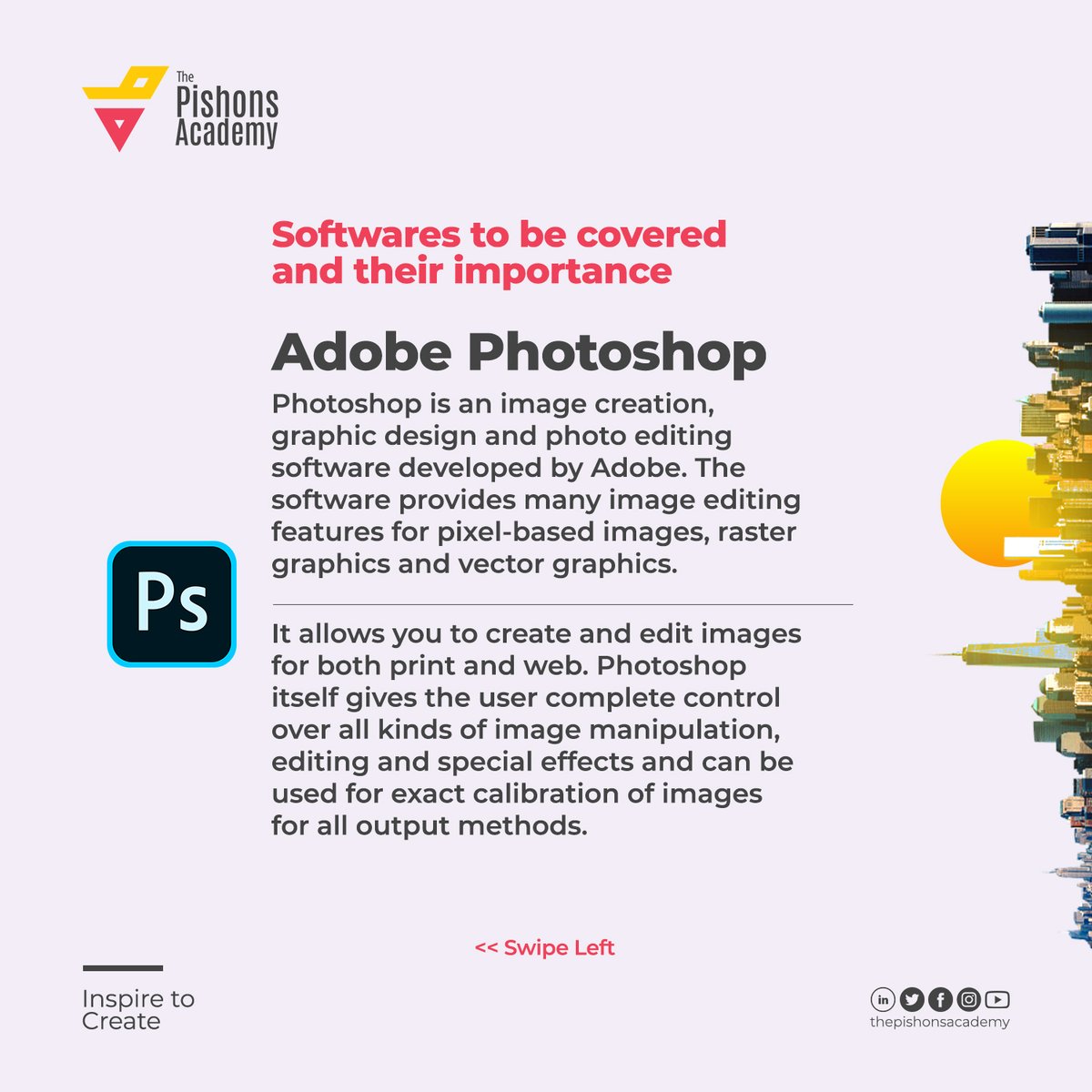 pishonsacademy's tweet image. Here are the design tools to be covered in our free grahic design practical class and their importance.
____
#ThePishonsAcademy #TPACommunity #goldinhma #ThePishonsAcademyCommunity #FreeLearning #learnforfree #TPAinspiretocreate