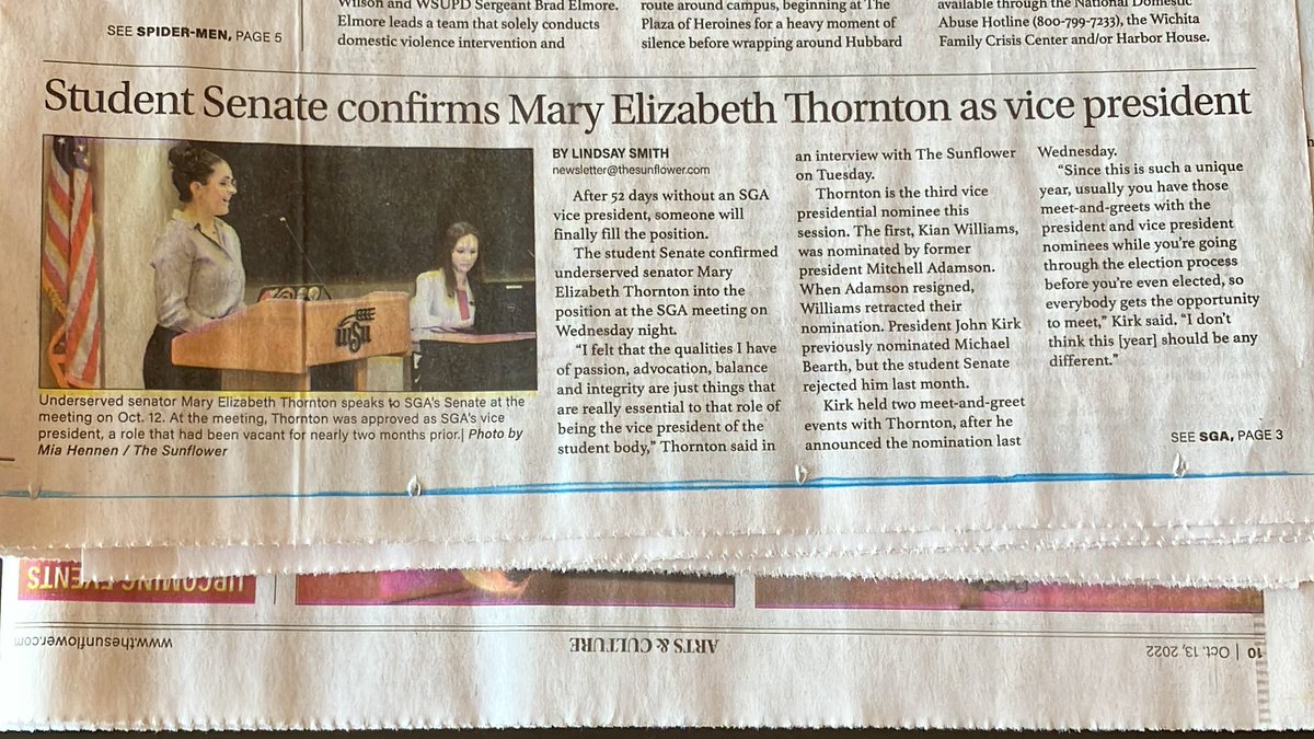 MathEdWSU's tweet photo. Congrats to Math Ed student Mary Elizabeth Thorton on becoming VP of the WSU SGA!!! https://t.co/klx5J97Wzu