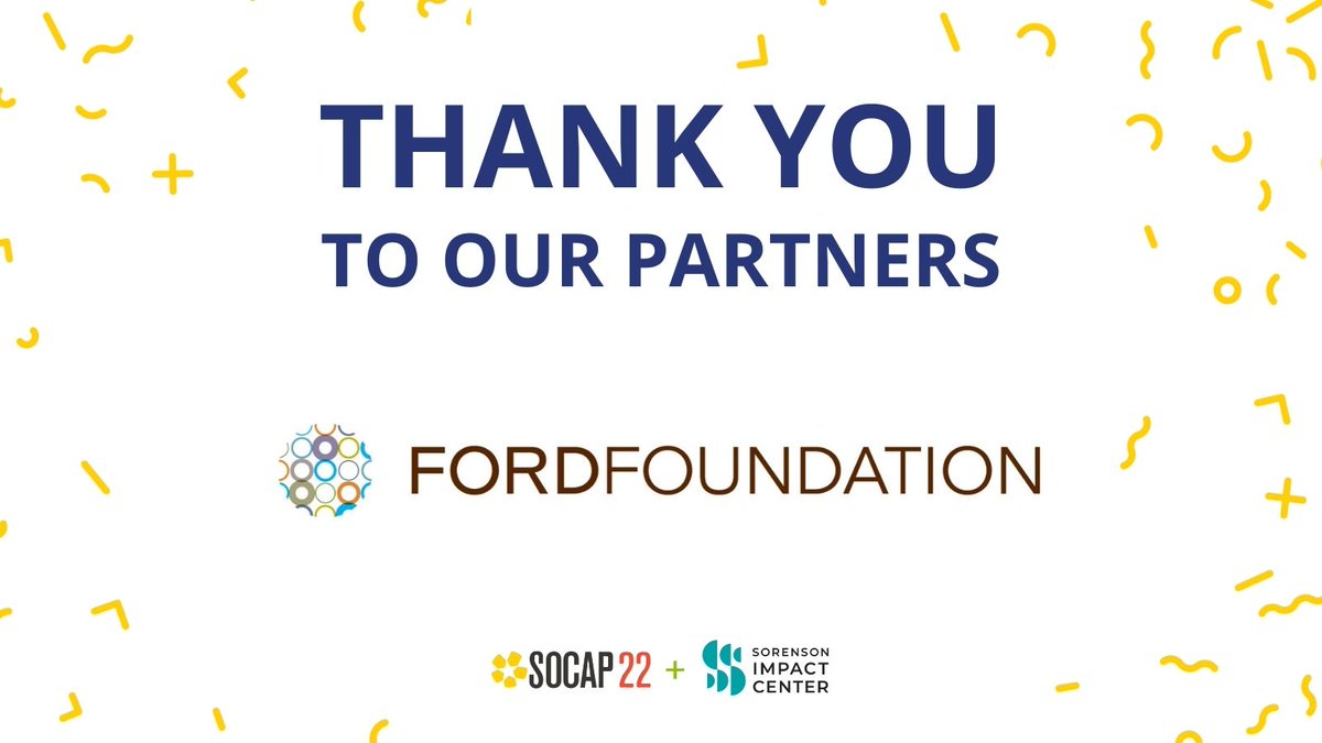 SOCAP Global (@socapmarkets) on Twitter photo We’re honored to have the <a href="/FordFoundation/">Ford Foundation</a> at #SOCAP22 and proud to work with the foundation to bring their ideas on Workers as Stakeholders to SOCAP22. Ford is changing the ways we think about workers, ownership and data. We’re honored to have the <a href="/FordFoundation/">Ford Foundation</a> at #SOCAP22 and proud to work with the foundation to bring their ideas on Workers as Stakeholders to SOCAP22. Ford is changing the ways we think about workers, ownership and data.