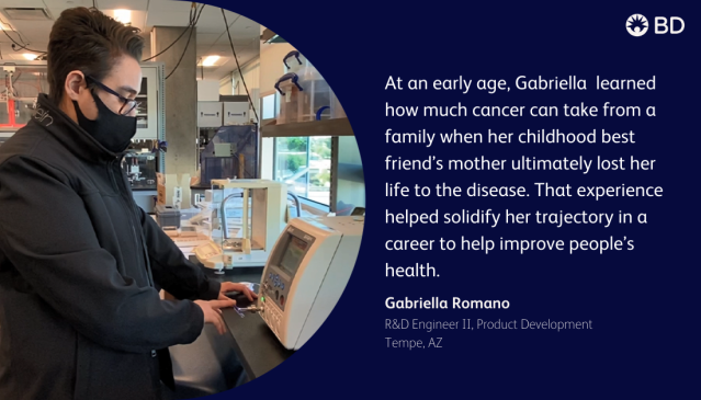 aacuna14's tweet photo. We have all known someone who has experienced cancer. It’s people like Gabriella, who turned that experience into motivation to improve patients’ lives that makes me proud to work for BD. #BDInnovator #BDemployee https://t.co/Aim0lTGE3N https://t.co/qscynOfCjg
