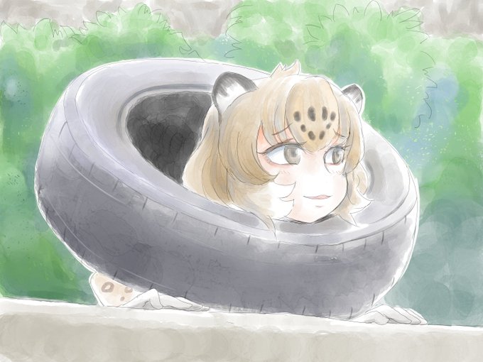 ジャガー(けものフレンズ) 「ついでにニホンいぬ以外のも新旧発掘した 」|🐺＜ﾈﾝｺｯのイラスト