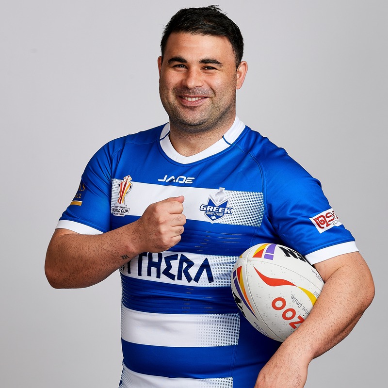 rugbyleaguewcup's tweet photo. 🇬🇷 “We will give everything we’ve got on the field and make all our supporters proud.”

From playing after midnight at secret venues, to securing their first ever qualification – it's been a long journey to Rugby League World Cup 2021 for Greece.

 #RLWC2021 | @GreekRL