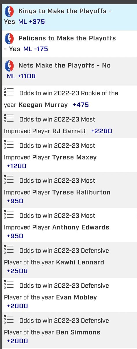 The__Zagger's tweet photo. Anyone got any NBA futures they wanna talk me into ? (Constructive criticism or praise on my welcomed) #NBAFutures #bettingtwitter #NBA https://t.co/ocux4t2LSf