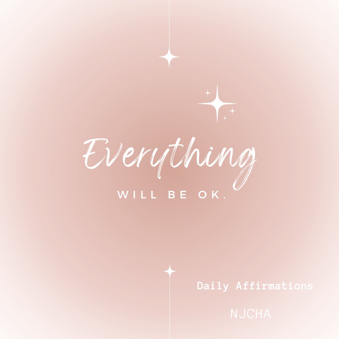 NJCHA's tweet image. Just a daily reminder that everything will be ok 🤍 
We are wishing everyone a great week here at NJCHA! 

#mentalhealth #NJCHA #redbank #heal #selflove #peace #journey #healing