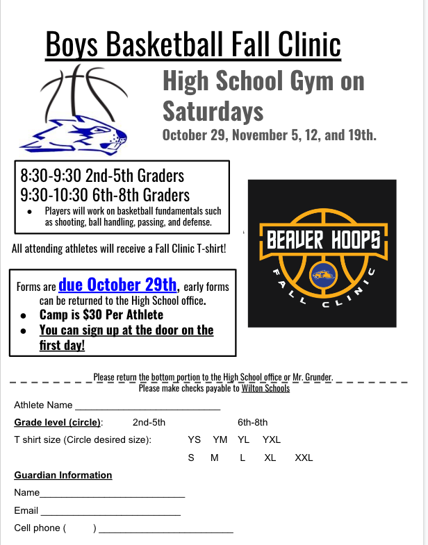 CoachGrunder's tweet photo. Our Fall Basketball Clinic starts a week from Saturday. Get signed up or sign up at the door! #GoBeavers #FallClinic https://t.co/tEb3roFasz
