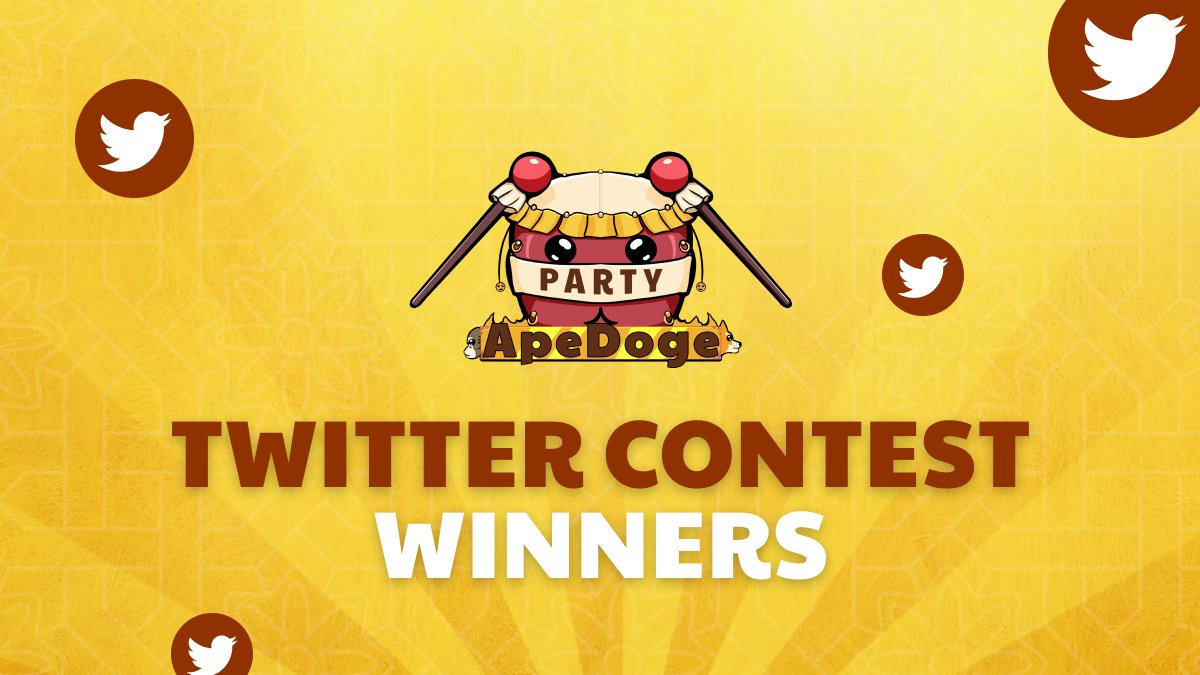 APEDOGE_PARTY's tweet photo. 🎮OUR COMPETITION:
https://t.co/kkBg717YVI

🏆WINNERS:

@rengokufireman
@RintronmauCZ
@robenacio_nancy
@TimeplusCASH
@GenderlyNFT
@cryptocoincat

We ask the winners to send your BEP-20 wallets to us in private messages!💘💘💘

#BSC #GIVEAWAY #COMPETITION #BNB #P2E #games #crypto https://t.co/qSSLmJ59D4