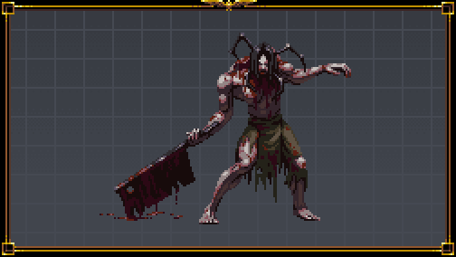 wolfenoctis's tweet photo. Halloween - Butcher #pixelart #ドット絵 https://t.co/CNigcKjtgy