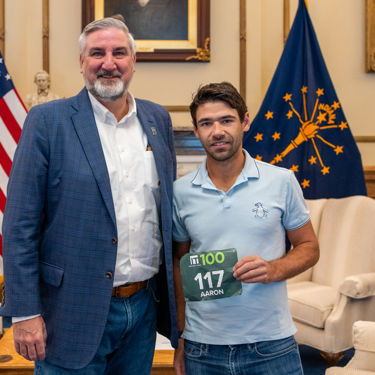 I recently met with Aaron Lipschutz who ran the Indiana Trail 100-mile race at Chain O'Lakes State Park this month. 24+ hours of running is quite the achievement, but to do it all on one of #Indiana's #Nextleveltrails makes it that much sweeter! Congrats! 🏃‍♂️