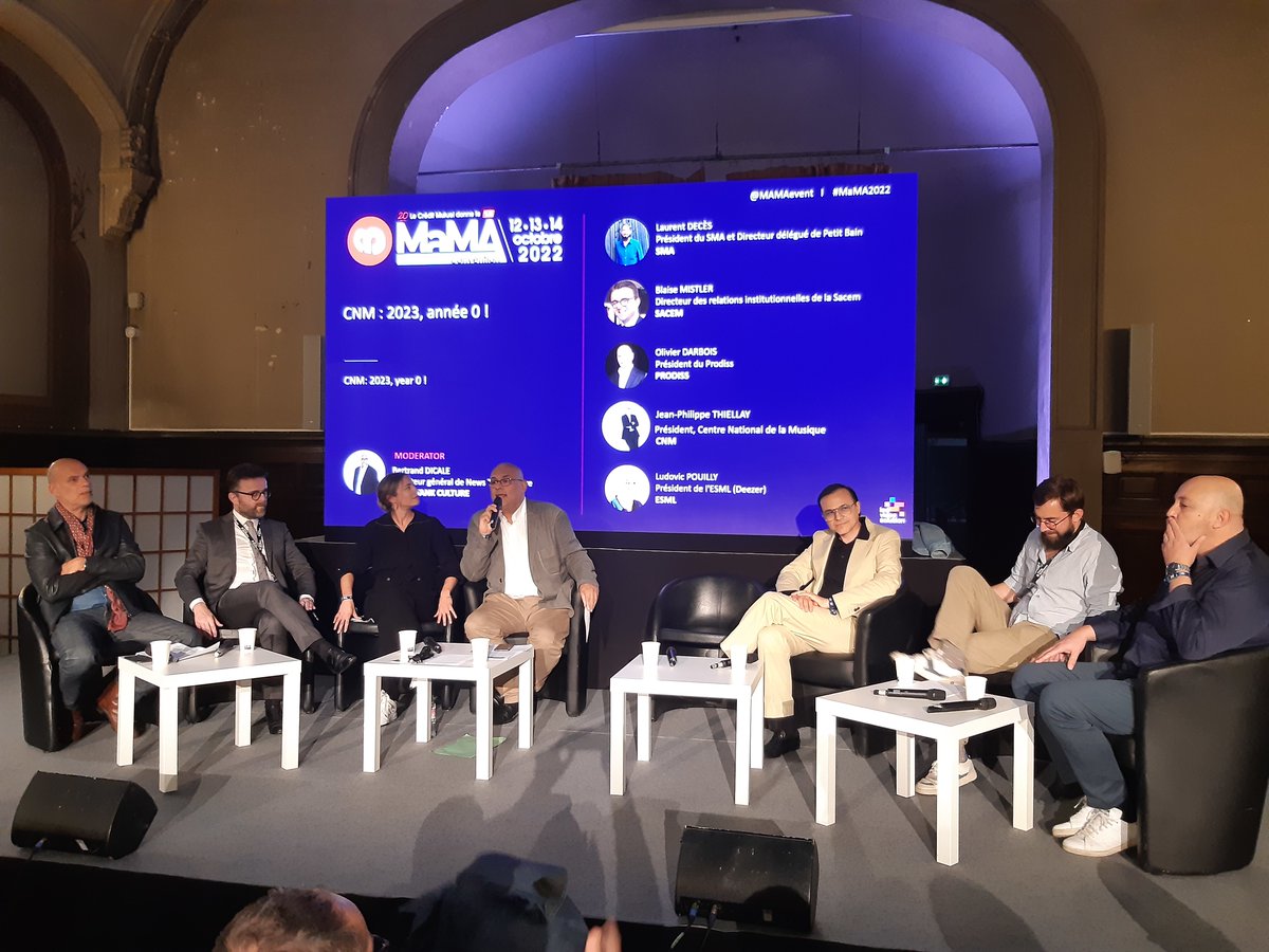 NewsTankCulture's tweet photo. @MaMAevent : « @le_CNM nous l’avons voulu. Après 10 ans de concertation, il est sorti de terre, au moment d’une crise sans précédent. Aujourd’hui se pose la question de son financement »
@SMA_syndicat @snep @sacem
@prodiss @UPFI_syndicat #ESML
https://t.co/G9W2aH8NEU https://t.co/a14pkyMK0C