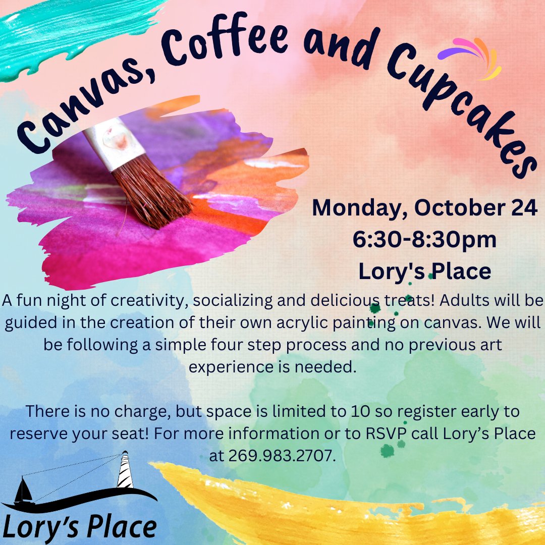 Reserve your spot today...space is limited. 269.983.2707. #artgrief #grief #lorysplace