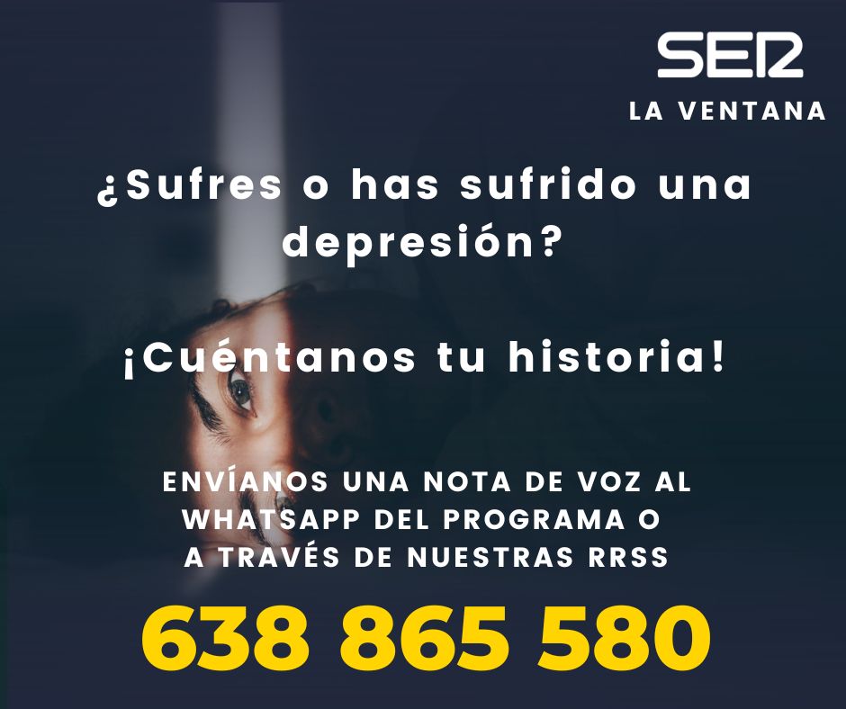 profundamente's tweet photo. 🧠¿Has sufrido o sufres depresión?

En #ProfundaMente vamos a hablar sobre ello, y nos gustaría conocer vuestras historias

🎙Envíanos una nota de voz a través de nuestras redes sociales o al WhatsApp del programa: 638 865 580

¡Te escuchamos! https://t.co/9nmYtTYN9T