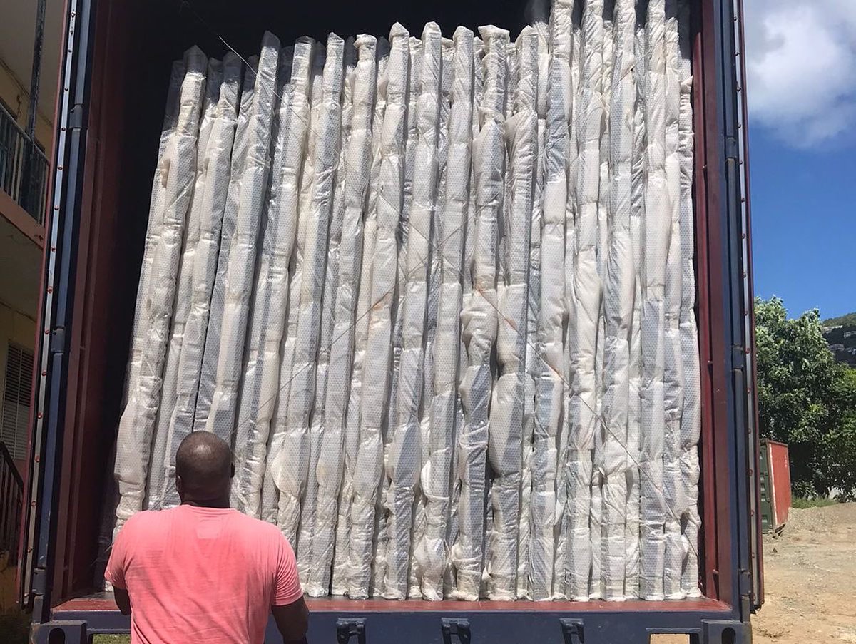 All hands on deck!  The long awaited for windows for the Elmore Stoutt High School Redevelopment windows are here!  

Time to install!
#bvirecovery