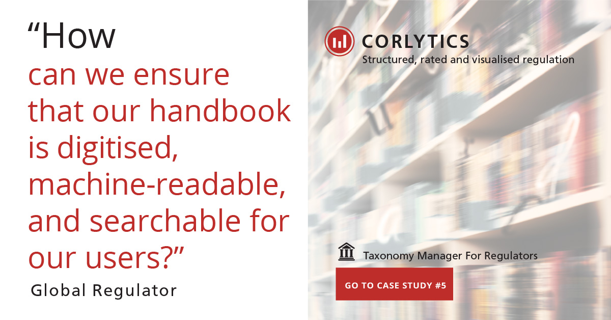 corlytics's tweet photo. Regulators are embracing 'digital first' initiatives. At Corlytics we are delighted to have regulators as our customers. 👀👉🏼Check out our @TheFCA case study here ➡ https://t.co/sjogjiS4DE https://t.co/BnrGpEXI5r