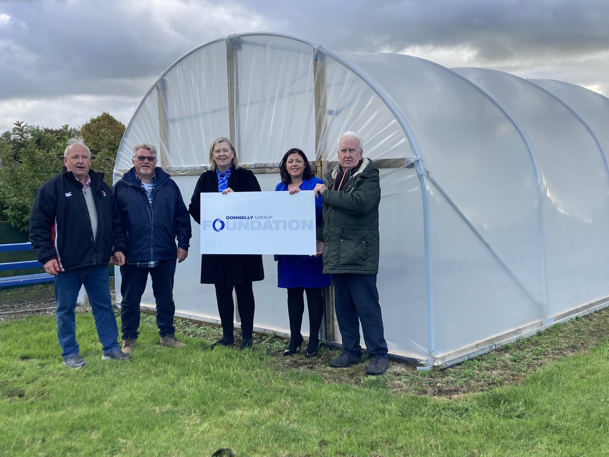muckandmore's tweet photo. A visit today from our funder for our new poly tunnel, the Donnelly Foundation. A big thank you to them for this fantastic addition to our site. @JillyDougan @ANBorough @DavidGMaxwell https://t.co/rqYVeGLv79